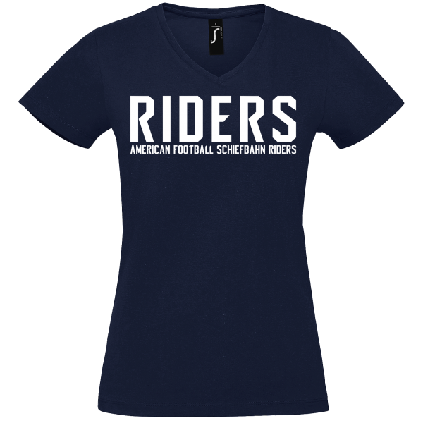 Schiefbahn Riders - V-Neck Women T-Shirt Riders Logo